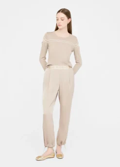 Pantaloni in raso