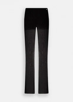 Pantaloni in tulle con strass