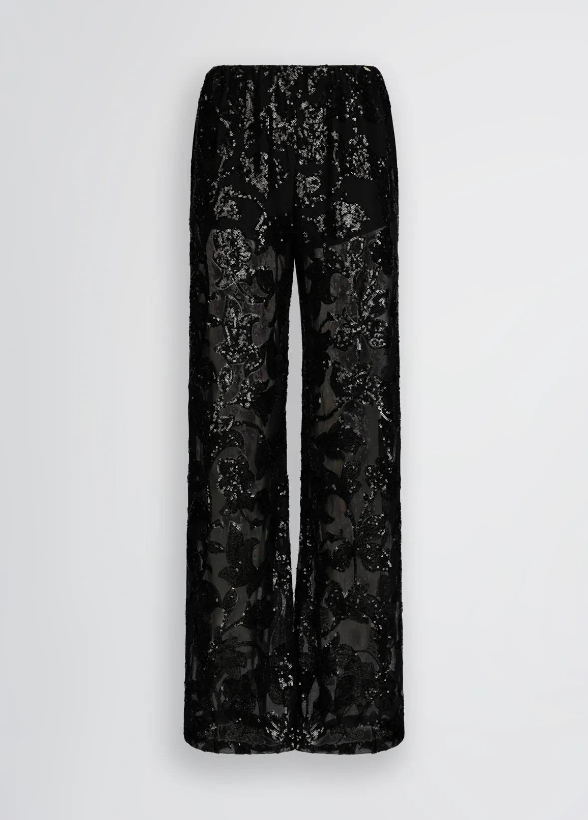 Pantaloni in tulle ricamato