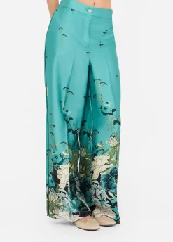 Pantaloni in twill stampato