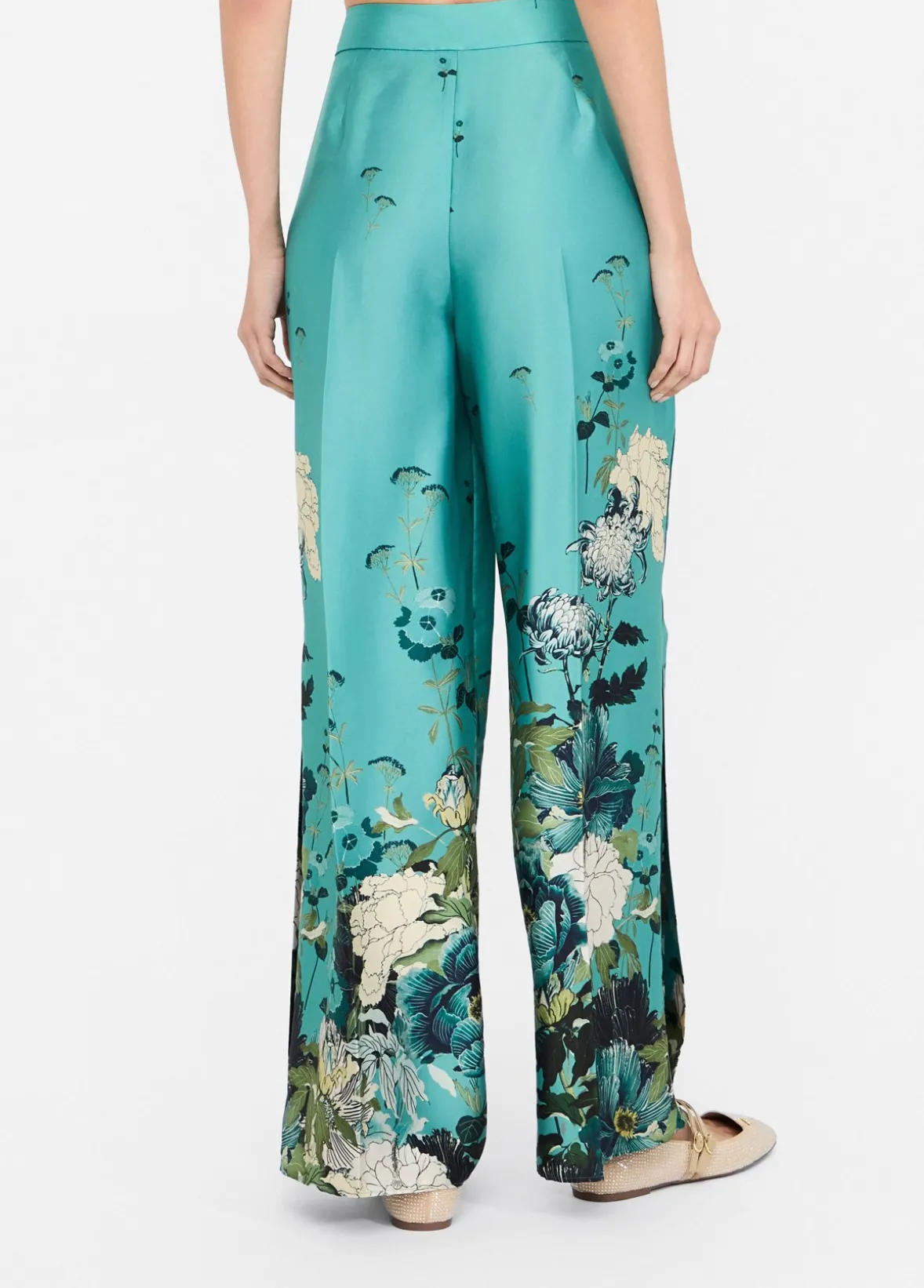 Pantaloni in twill stampato