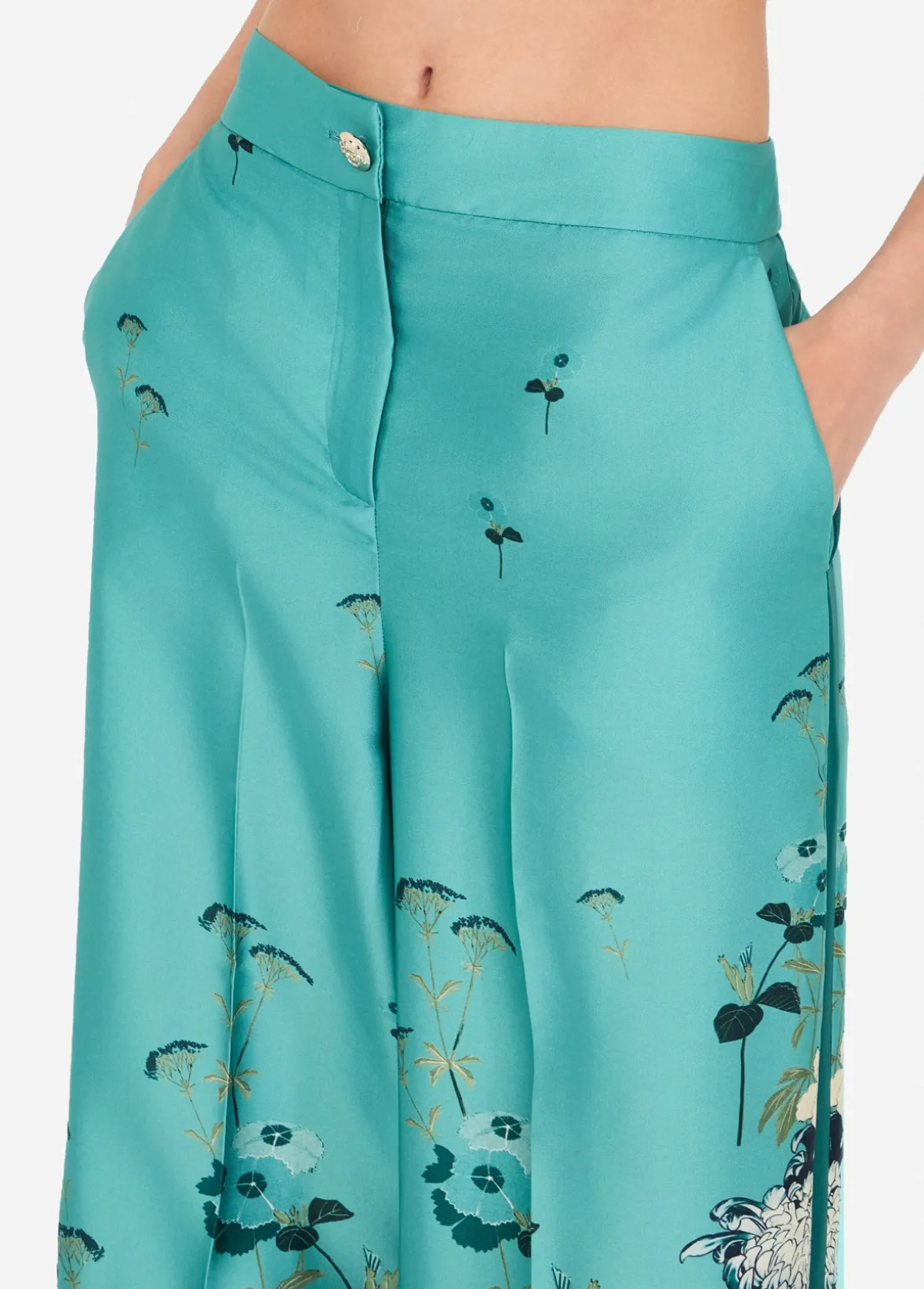 Pantaloni in twill stampato