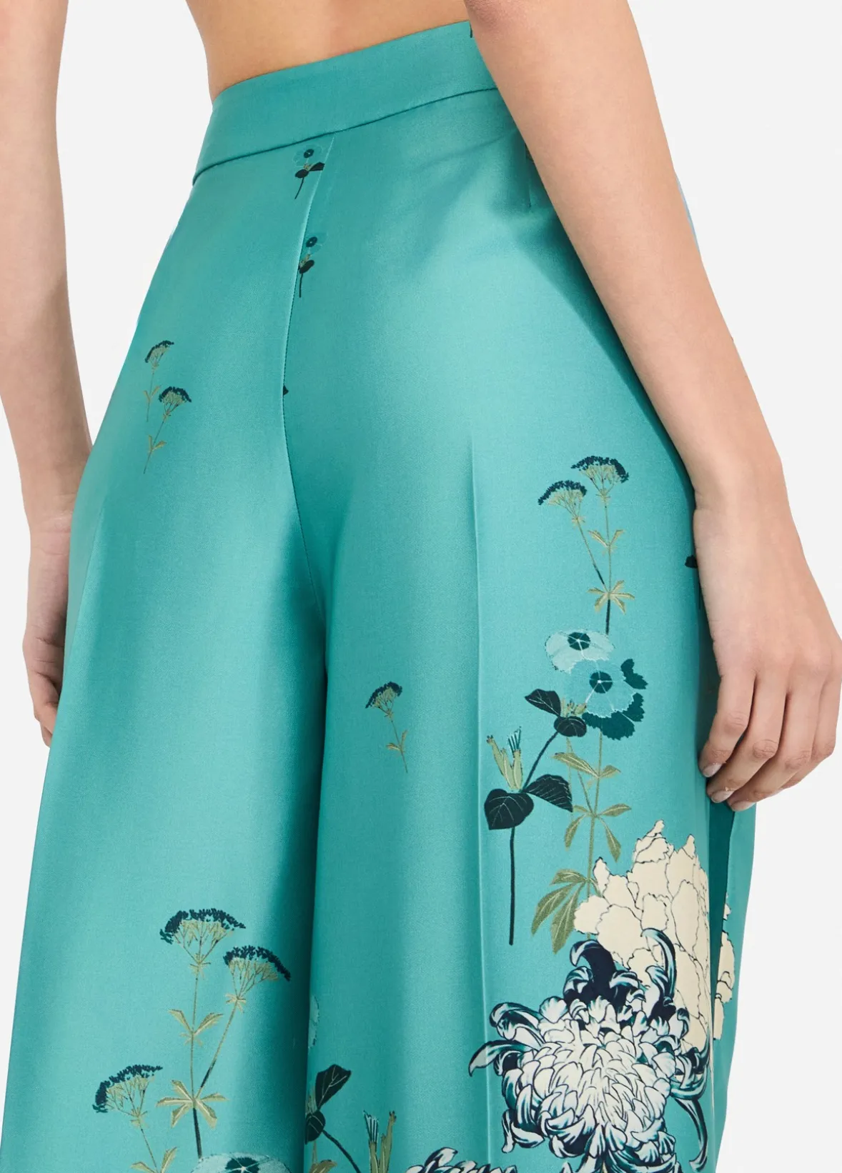 Pantaloni in twill stampato