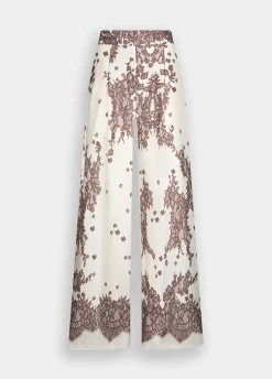 Pantaloni in twill stampato