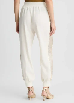 Pantaloni jogging con paillettes