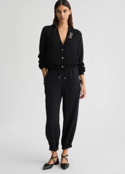 Pantaloni jogging cropped