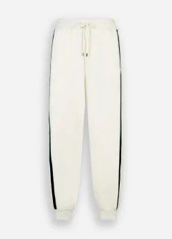 Pantaloni jogging in felpa con pizzo