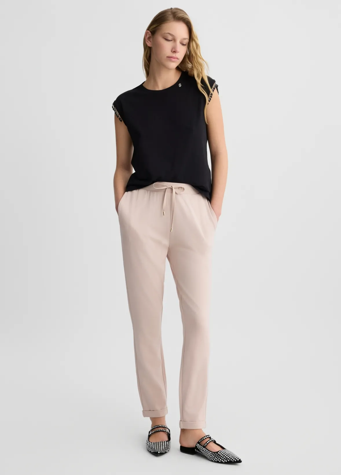 Pantaloni jogging in jersey