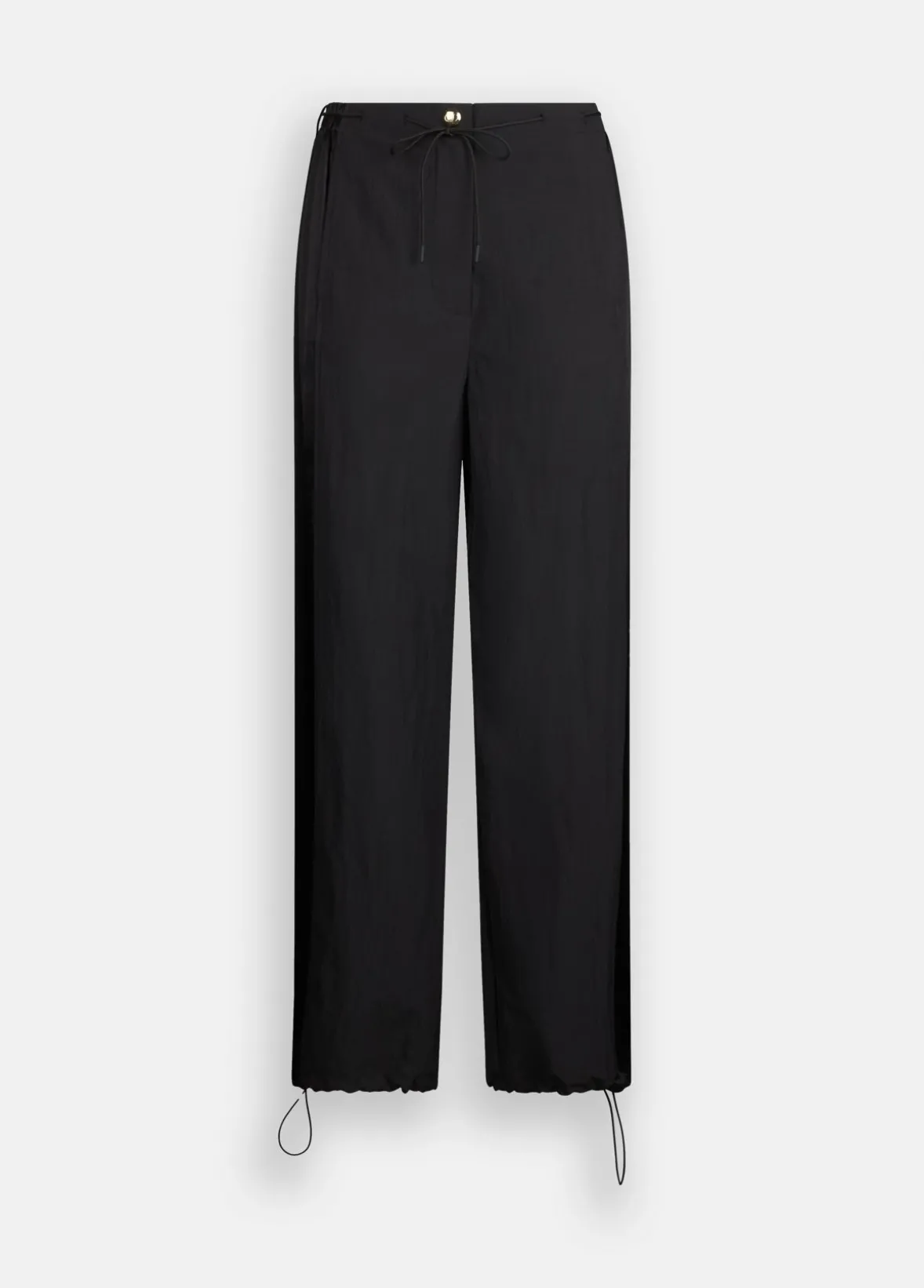 Pantaloni jogging in nylon e raso