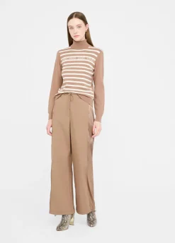 Pantaloni jogging in nylon e raso