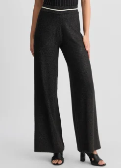Pantaloni larghi in lurex®