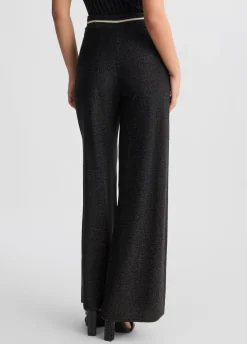 Pantaloni larghi in lurex®