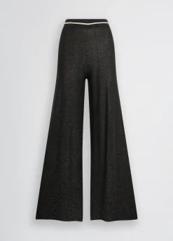 Pantaloni larghi in lurex®