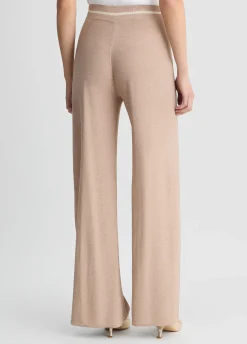 Pantaloni larghi in lurex®