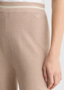 Pantaloni larghi in lurex®