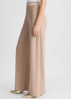 Pantaloni larghi in lurex®