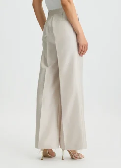 Pantaloni lunghi in shantung