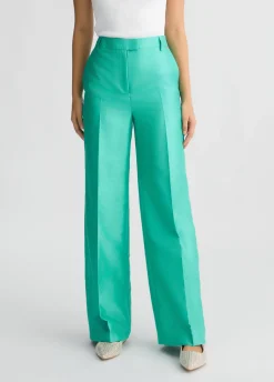 Pantaloni lunghi in shantung