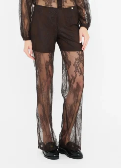 Pantaloni morbidi in pizzo