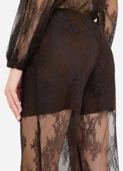 Pantaloni morbidi in pizzo
