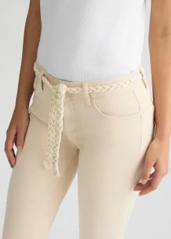 Pantaloni skinny con cintura