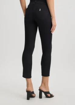 Pantaloni skinny con strass
