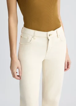 Pantaloni straight con patch logo