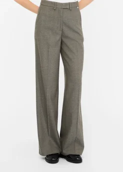 Pantaloni straight con piega
