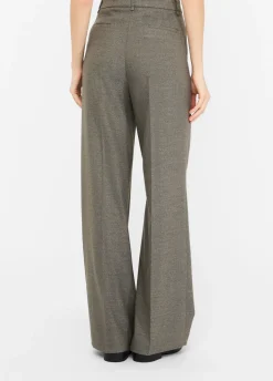Pantaloni straight con piega