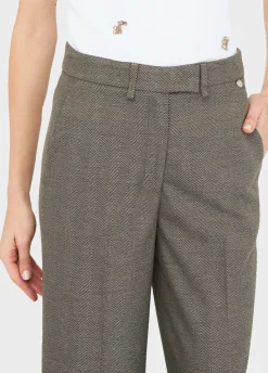 Pantaloni straight con piega