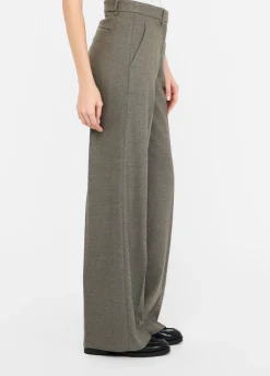 Pantaloni straight con piega