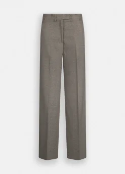 Pantaloni straight con piega
