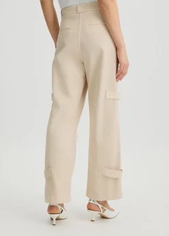 Pantaloni straight con tasche