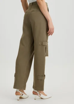 Pantaloni straight con tasche