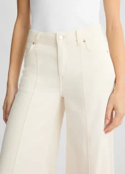 Pantaloni super flare a vita alta