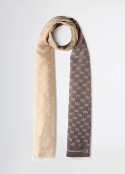 Pashmina monogram jacquard