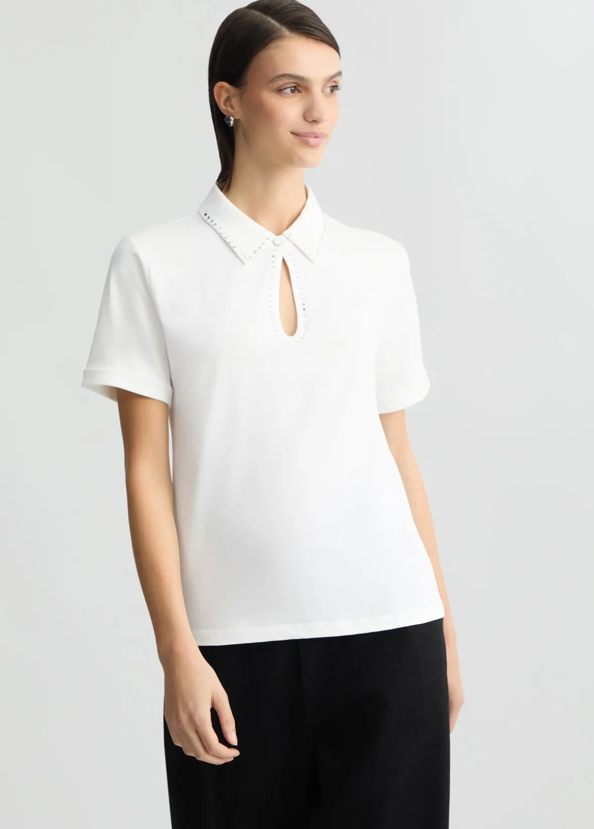 Polo con strass