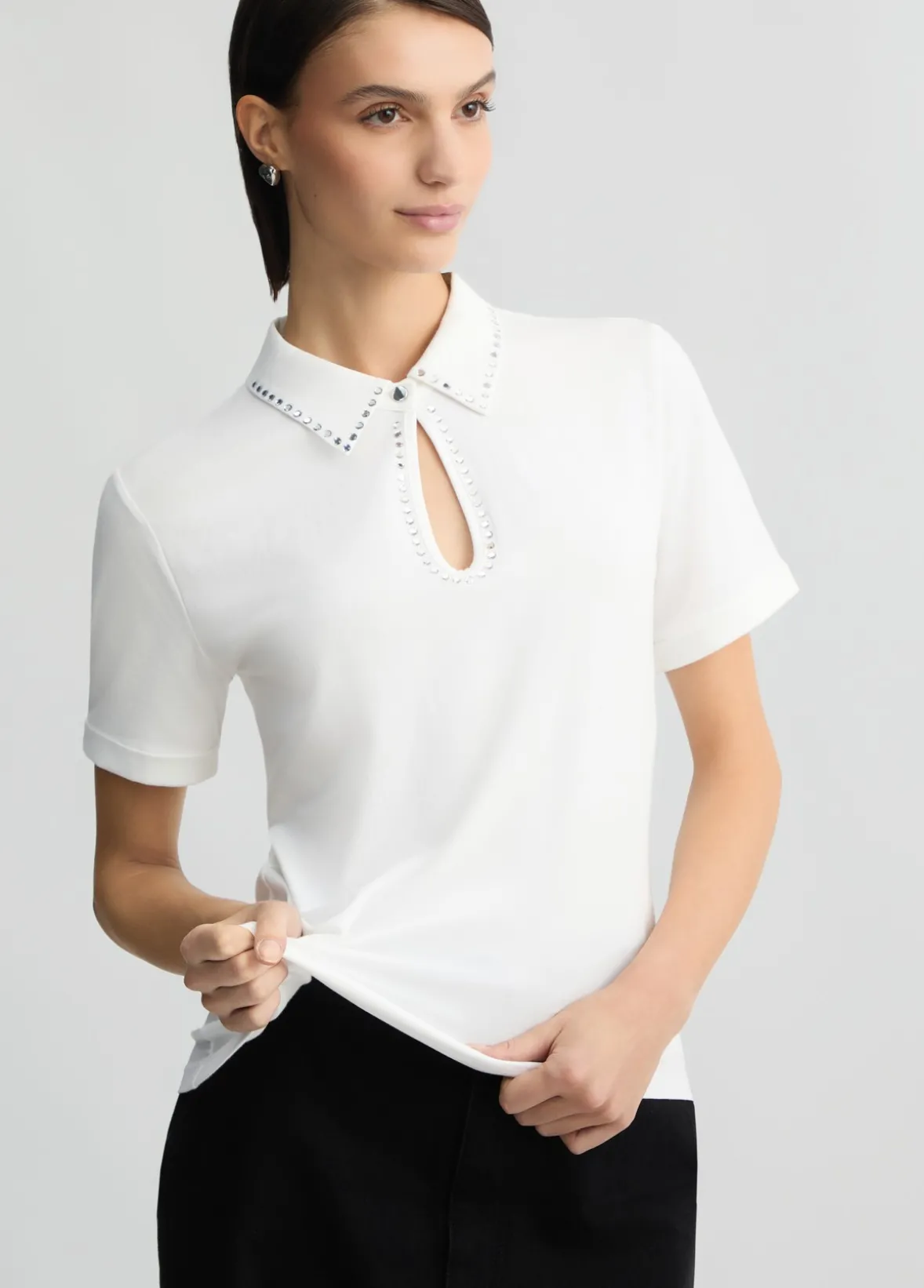 Polo con strass
