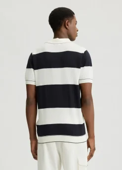 Polo in cotone a righe