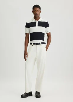 Polo in cotone a righe