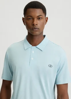 Polo in cotone con logo