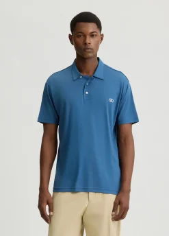 Polo in cotone con logo