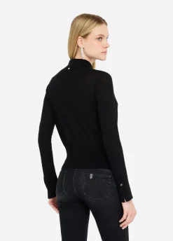 Polo in cotone e cashmere