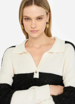 Polo in lana a righe