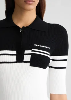 Polo in maglia a righe