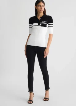 Polo in maglia a righe