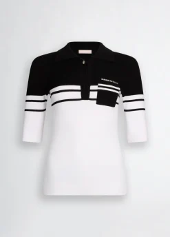 Polo in maglia a righe