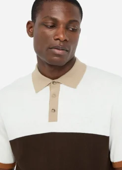 Polo in maglia di cotone e seta