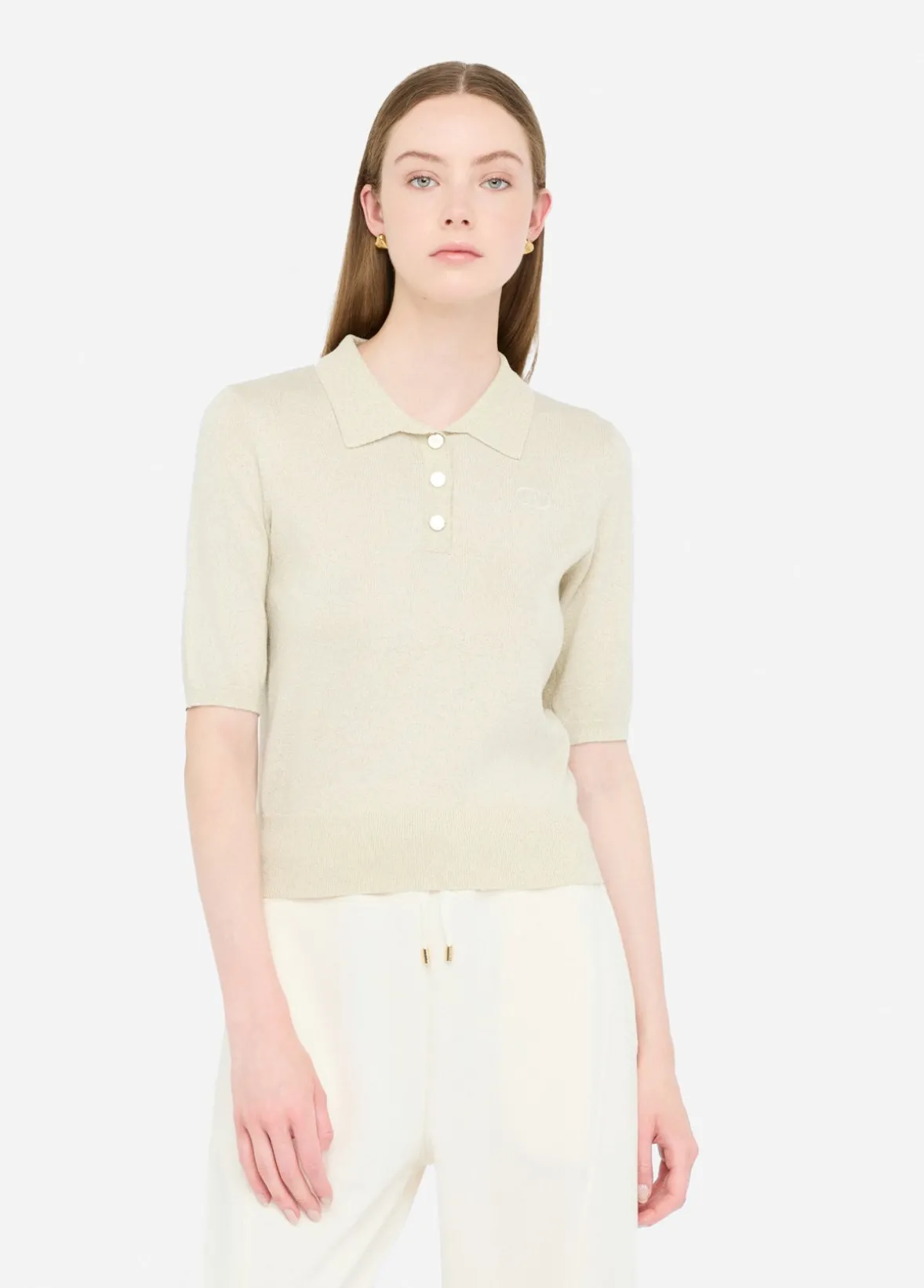 Polo in maglia lurex®
