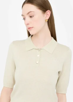 Polo in maglia lurex®